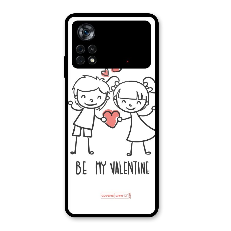 Be My Valentine Glass Back Case for Poco X4 Pro 5G
