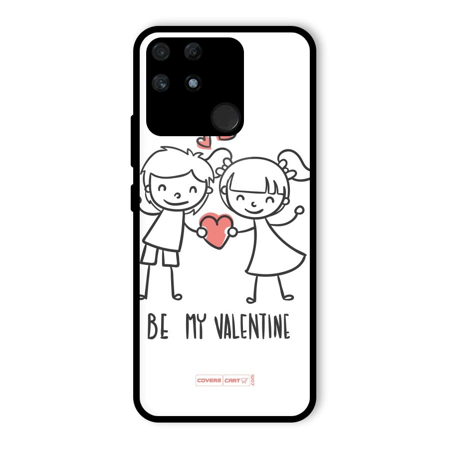 Be My Valentine Glass Back Case for Realme Narzo 50A