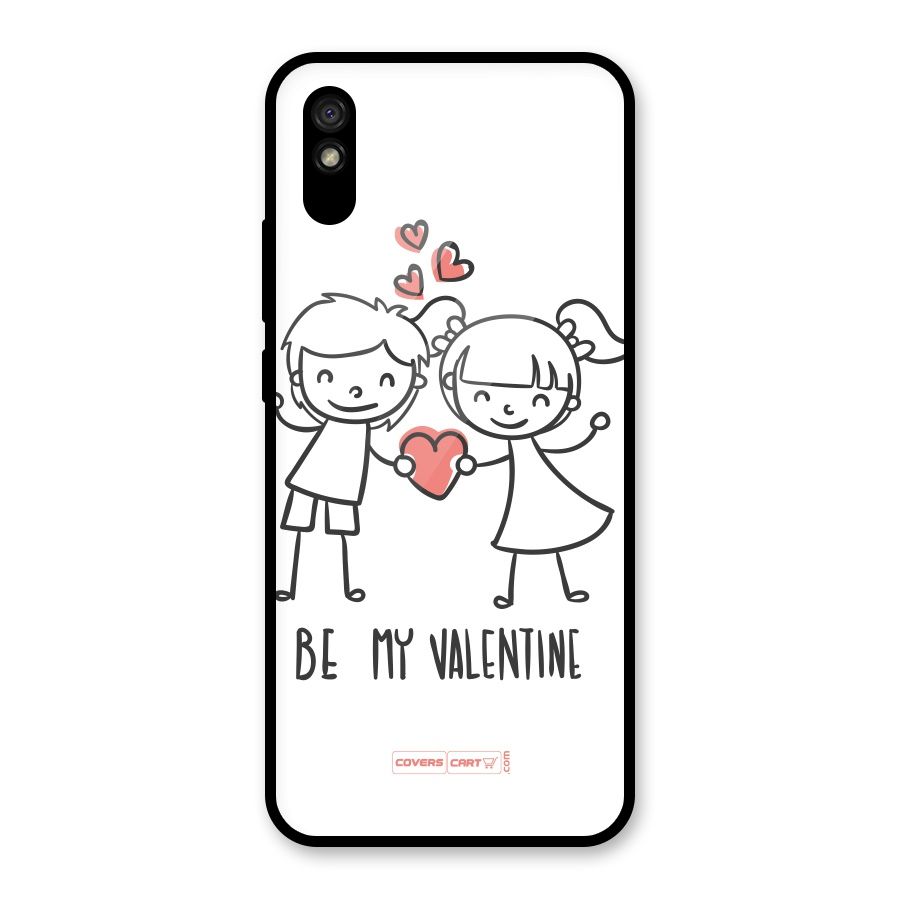 Be My Valentine Glass Back Case for Redmi 9A