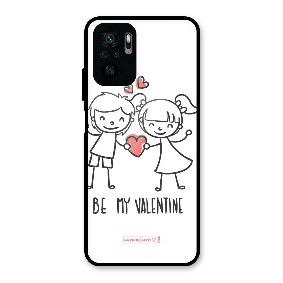Be My Valentine Glass Back Case for Redmi Note 10S