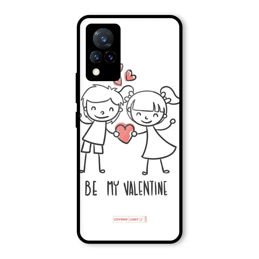 Be My Valentine Glass Back Case for Vivo V21 5G