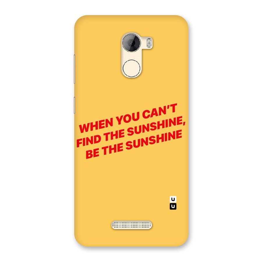 Be The Sunshine Back Case for Gionee A1 LIte