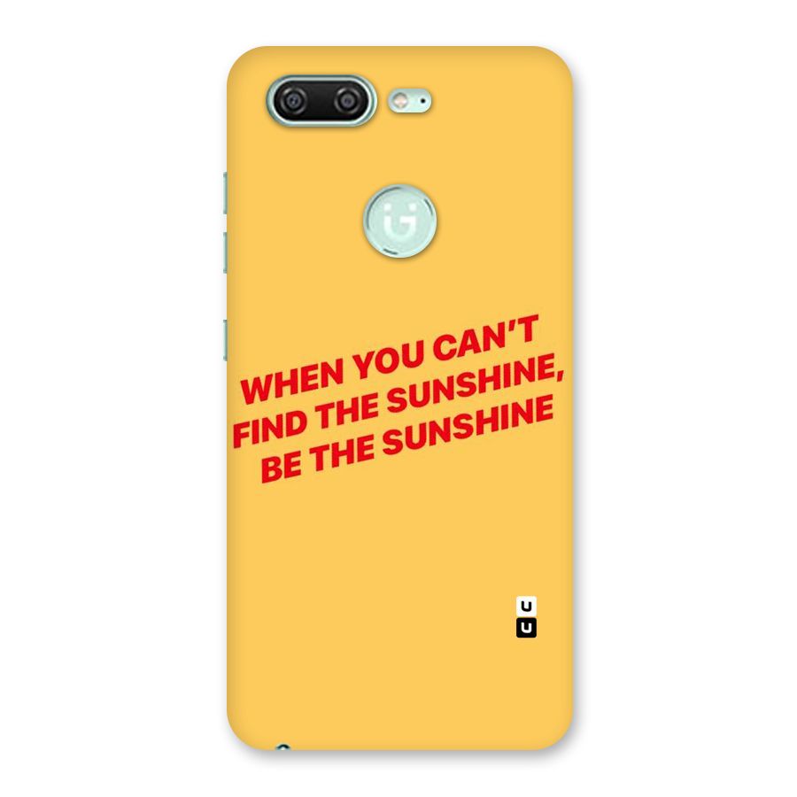 Be The Sunshine Back Case for Gionee S10