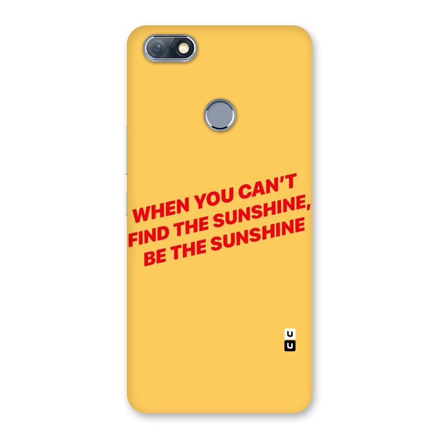 Be The Sunshine Back Case for Infinix Note 5