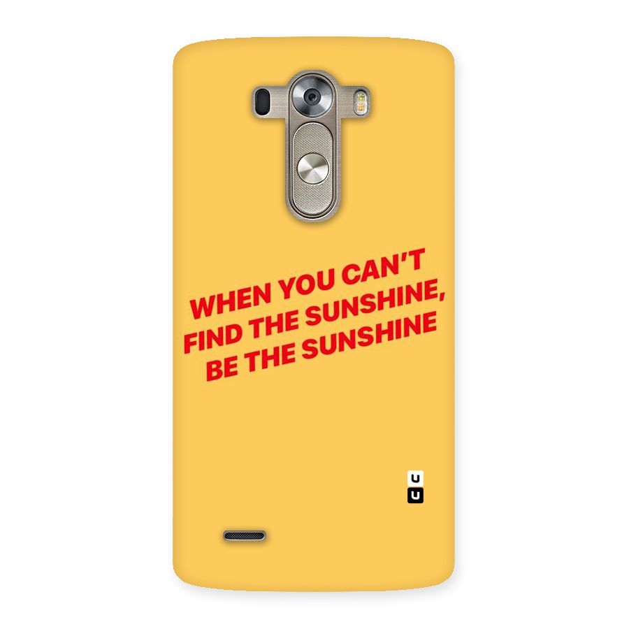 Be The Sunshine Back Case for LG G3