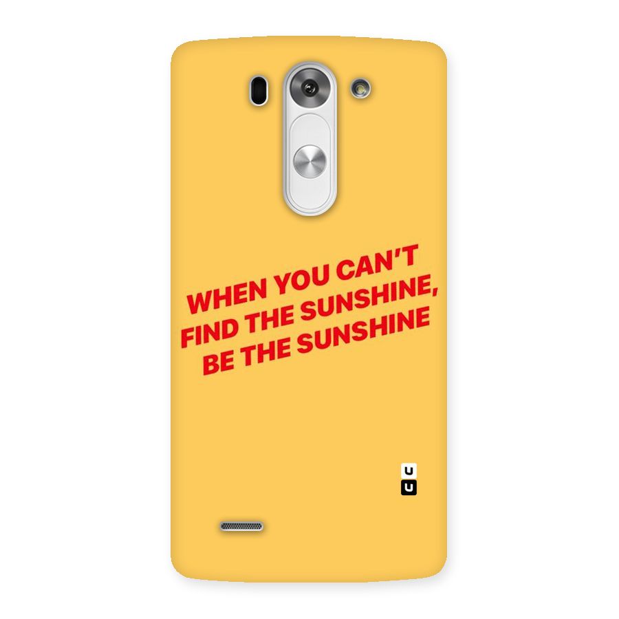 Be The Sunshine Back Case for LG G3 Mini