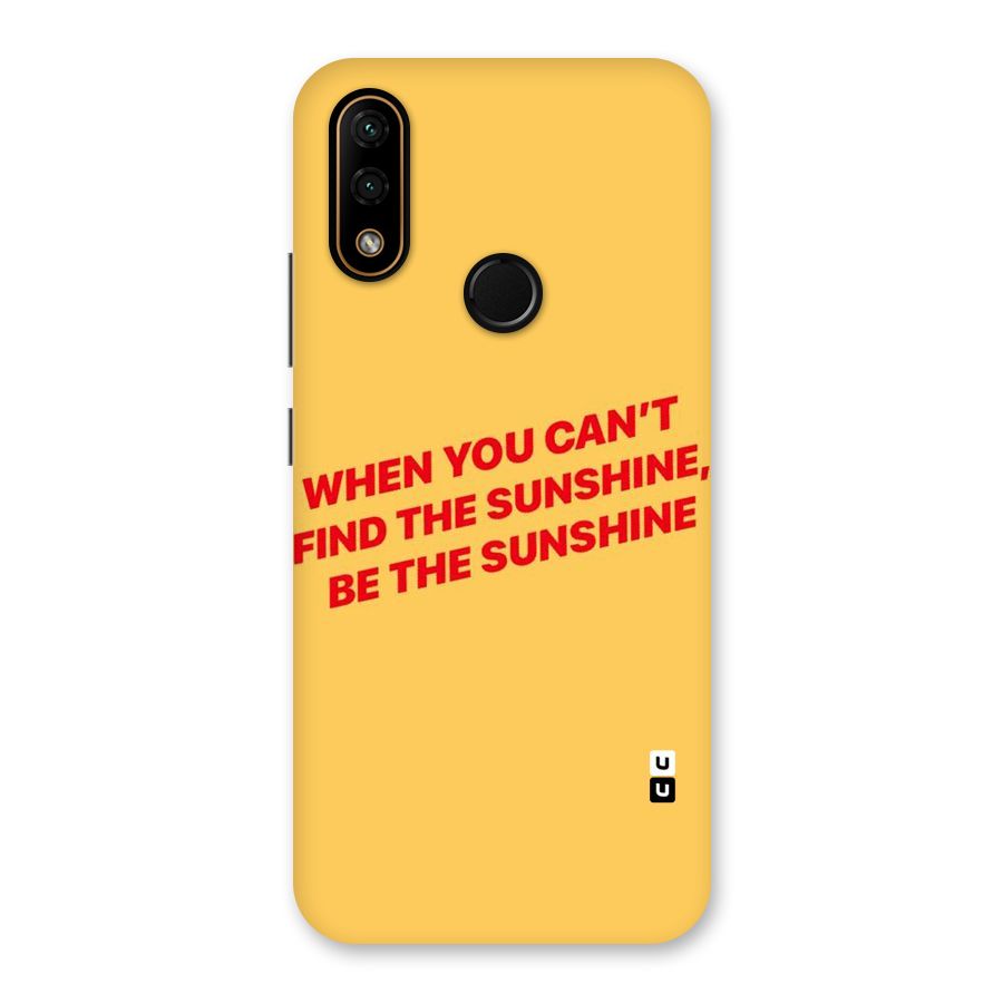 Be The Sunshine Back Case for Lenovo A6 Note