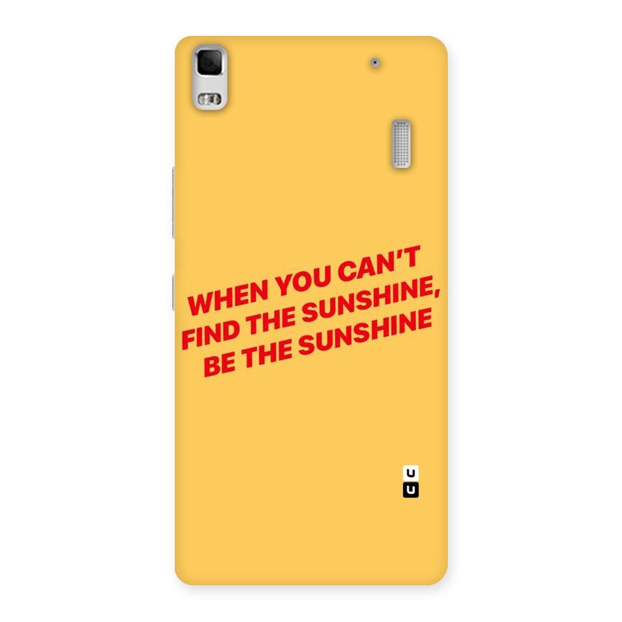 Be The Sunshine Back Case for Lenovo K3 Note