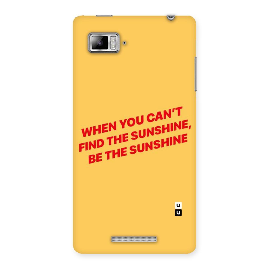Be The Sunshine Back Case for Lenovo Vibe Z K910