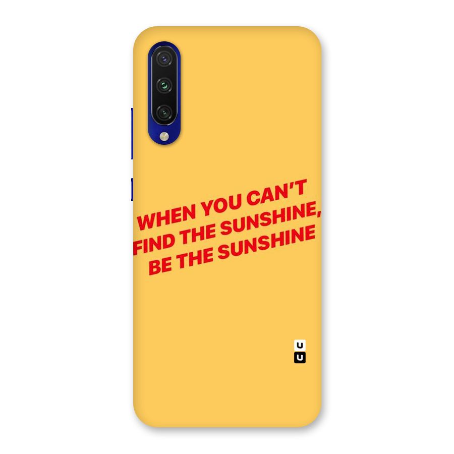 Be The Sunshine Back Case for Mi A3