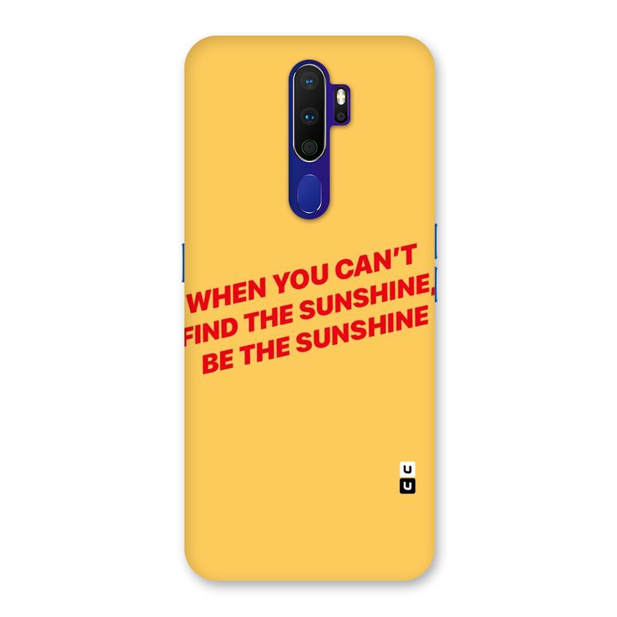 Be The Sunshine Back Case for Oppo A9 (2020)