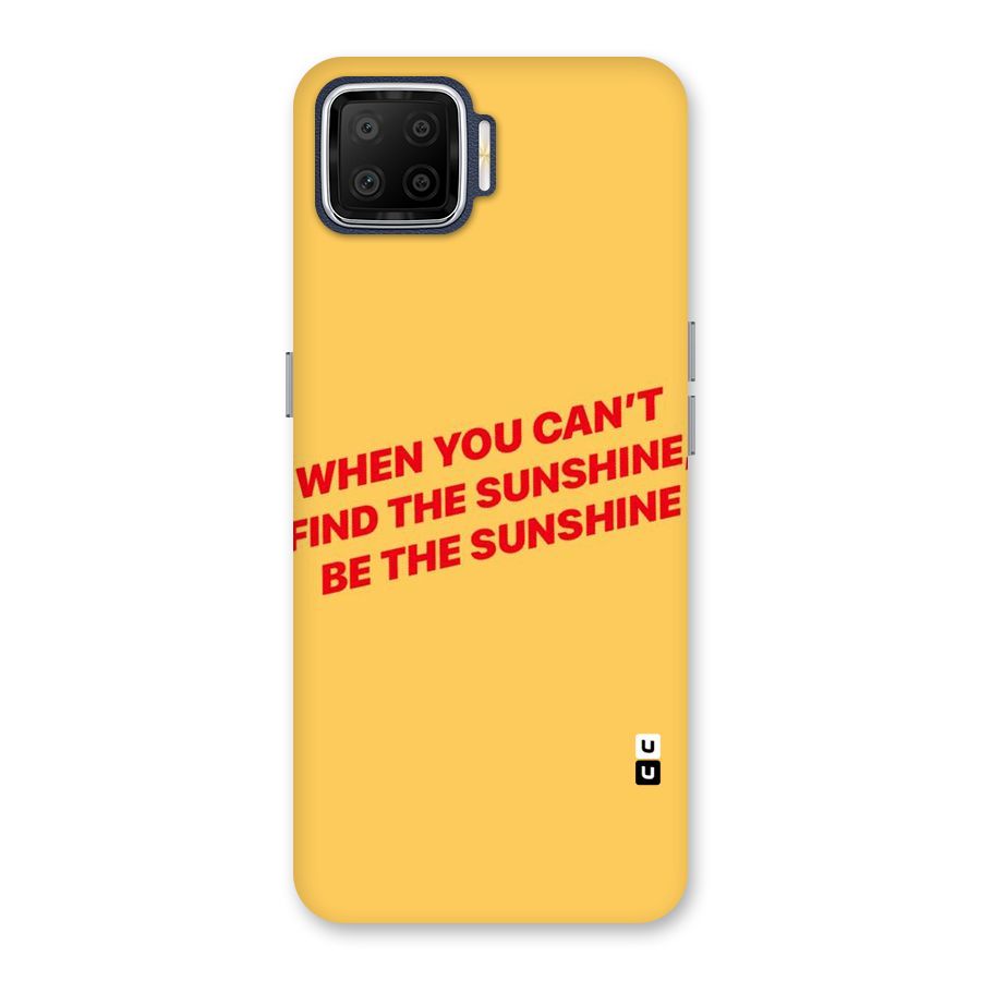 Be The Sunshine Back Case for Oppo F17