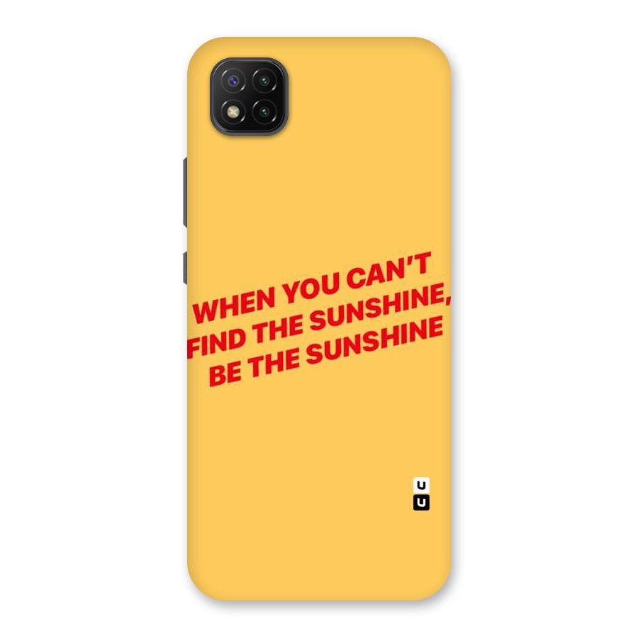 Be The Sunshine Back Case for Poco C3