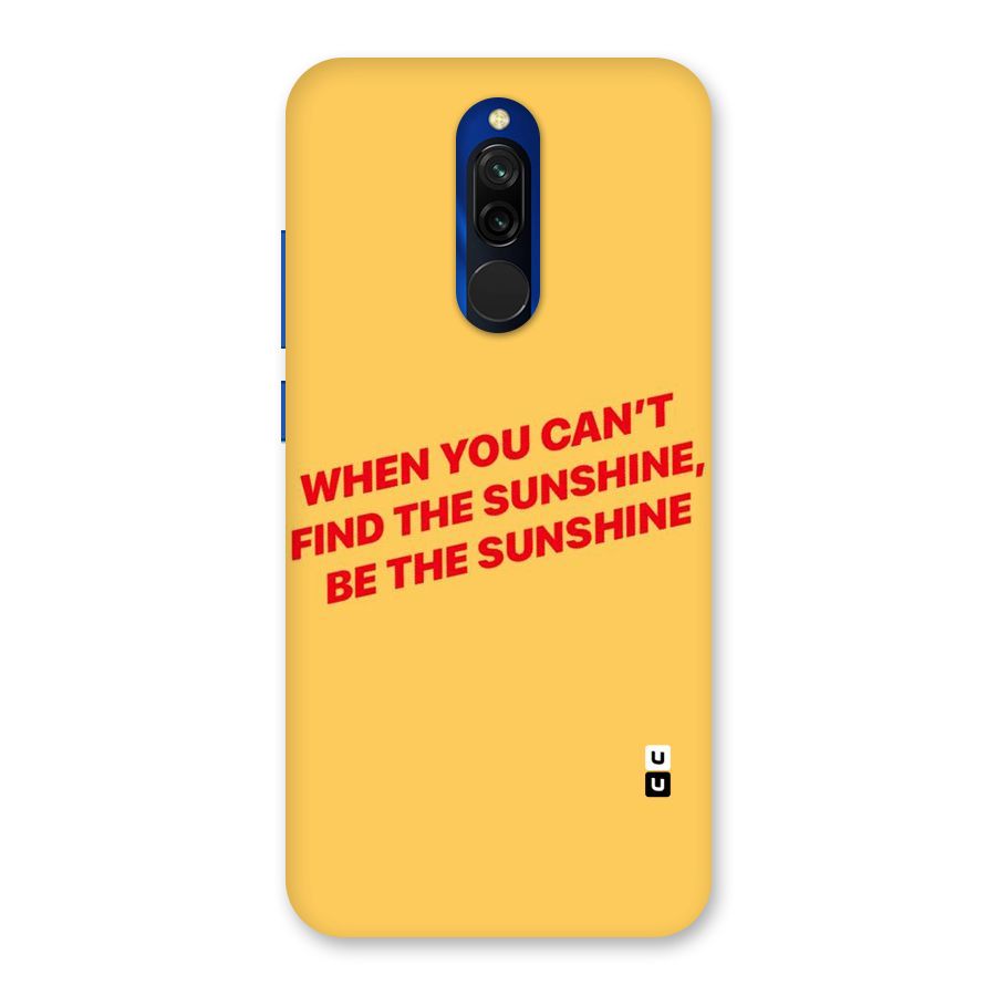 Be The Sunshine Back Case for Redmi 8