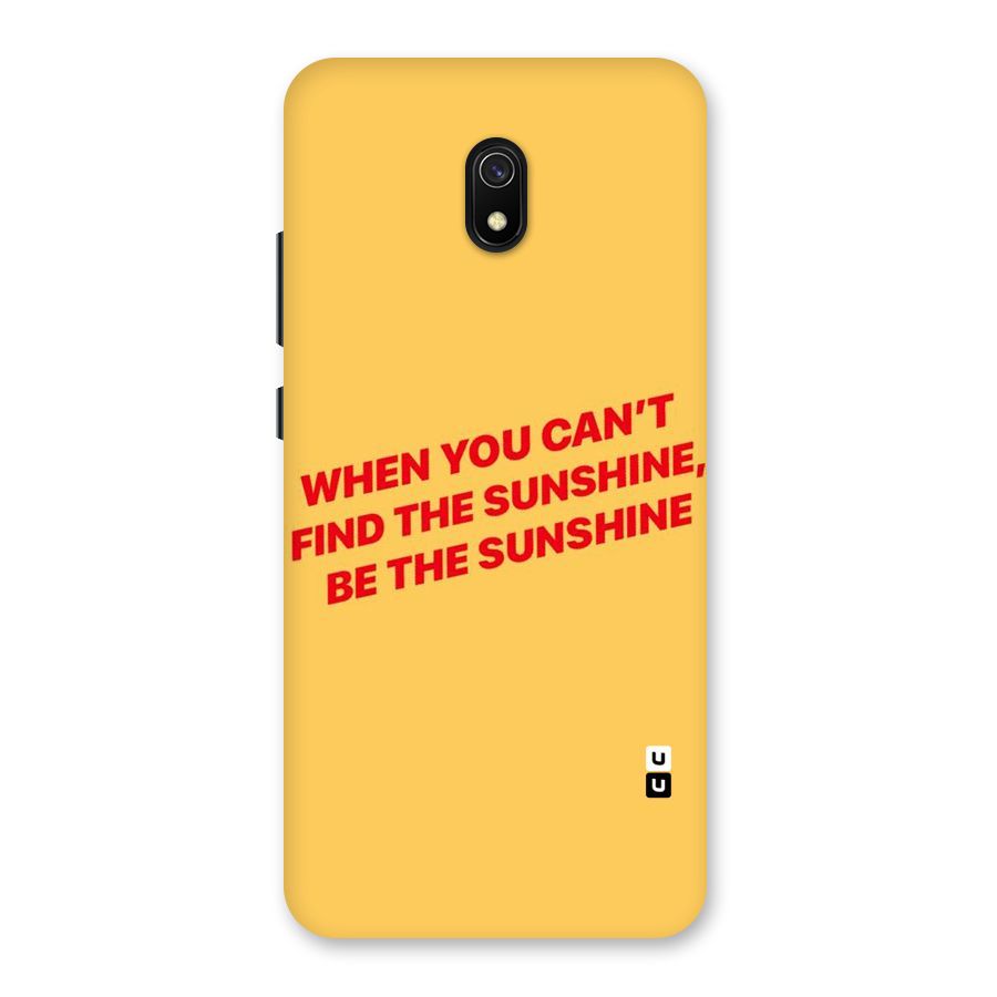Be The Sunshine Back Case for Redmi 8A