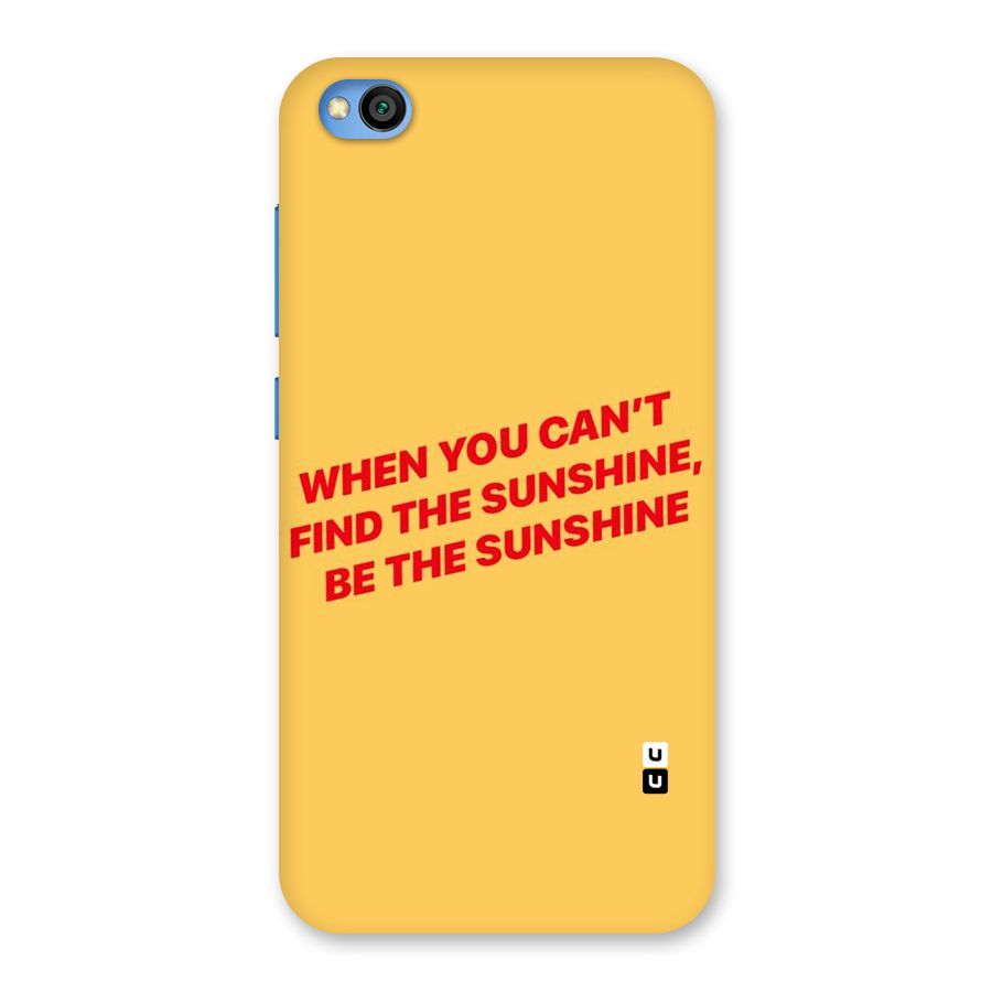 Be The Sunshine Back Case for Redmi Go