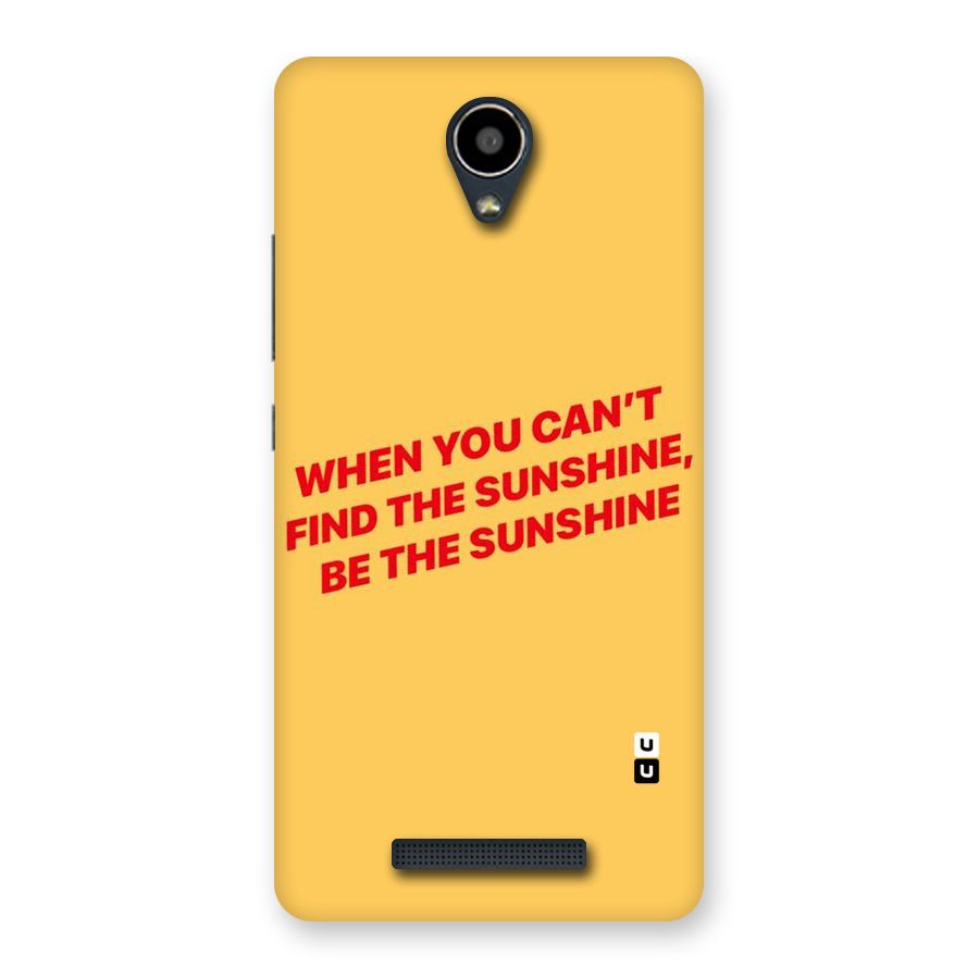 Be The Sunshine Back Case for Redmi Note 2