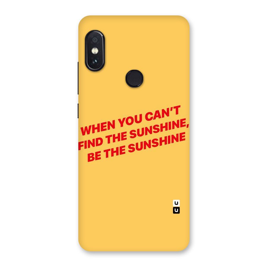 Be The Sunshine Back Case for Redmi Note 5 Pro