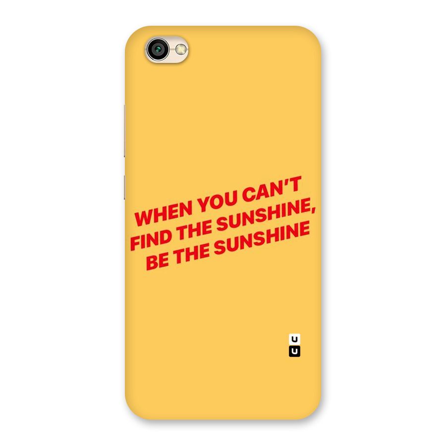Be The Sunshine Back Case for Redmi Y1 Lite
