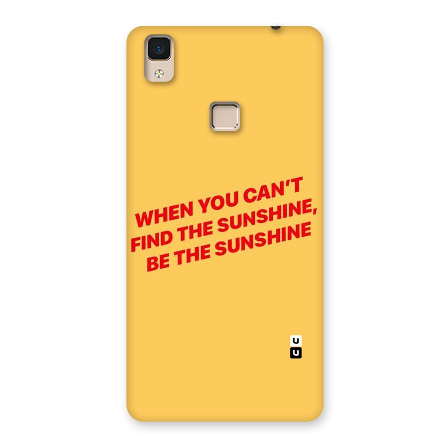 Be The Sunshine Back Case for V3 Max