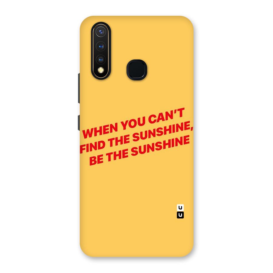 Be The Sunshine Back Case for Vivo U20