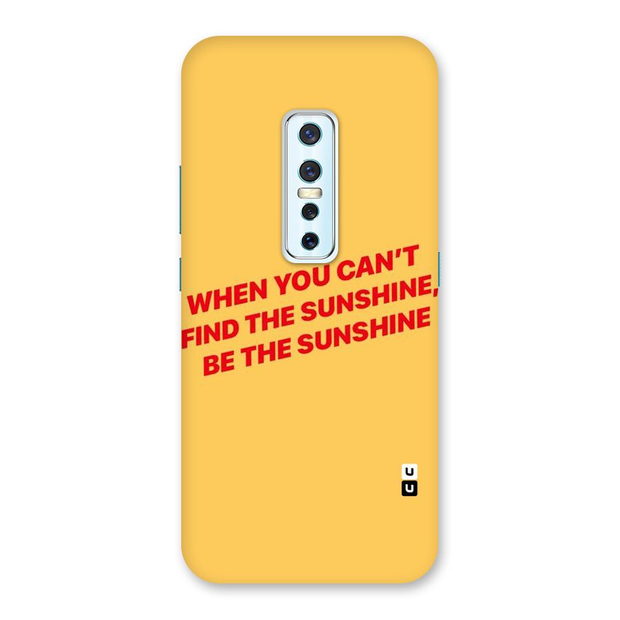 Be The Sunshine Back Case for Vivo V17 Pro