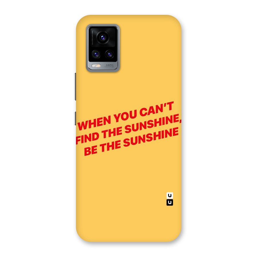 Be The Sunshine Back Case for Vivo V20