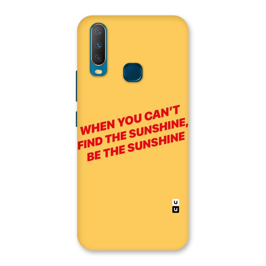 Be The Sunshine Back Case for Vivo Y11