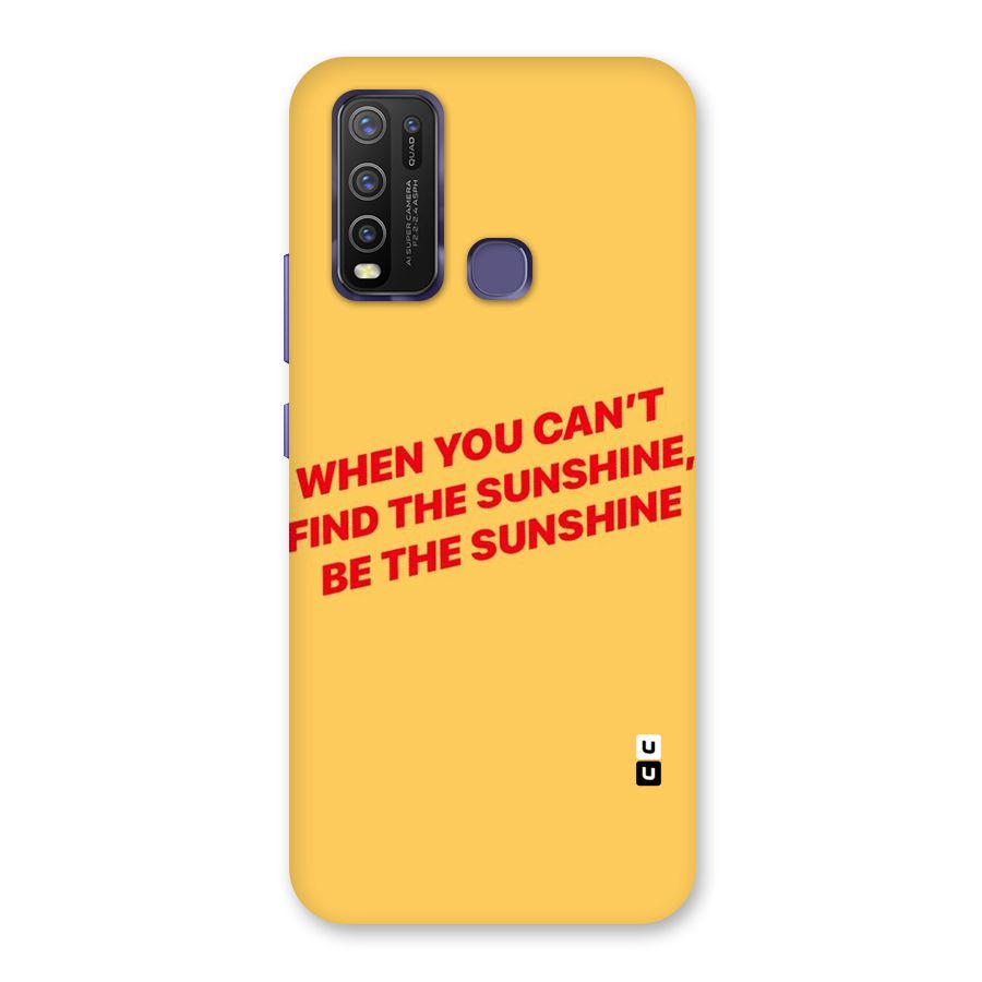 Be The Sunshine Back Case for Vivo Y30