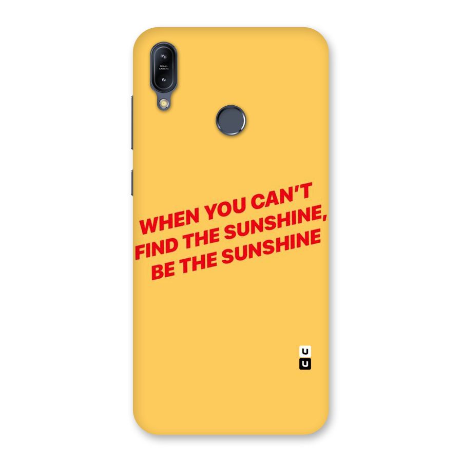 Be The Sunshine Back Case for Zenfone Max M2