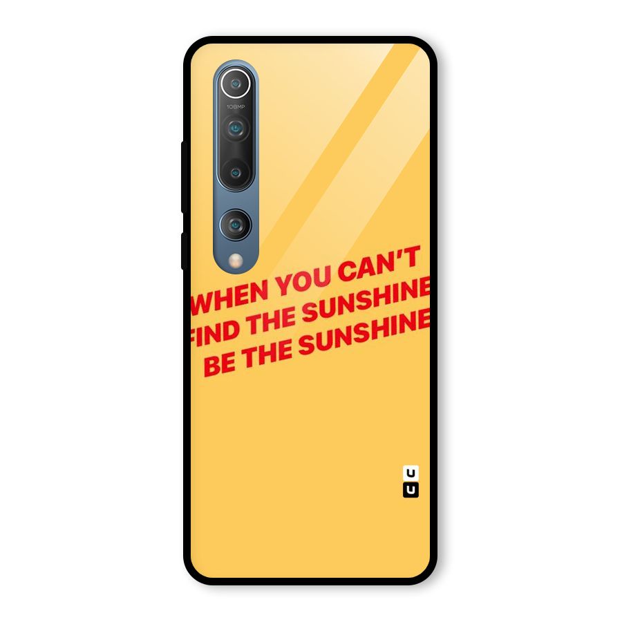 Be The Sunshine Glass Back Case for Mi 10