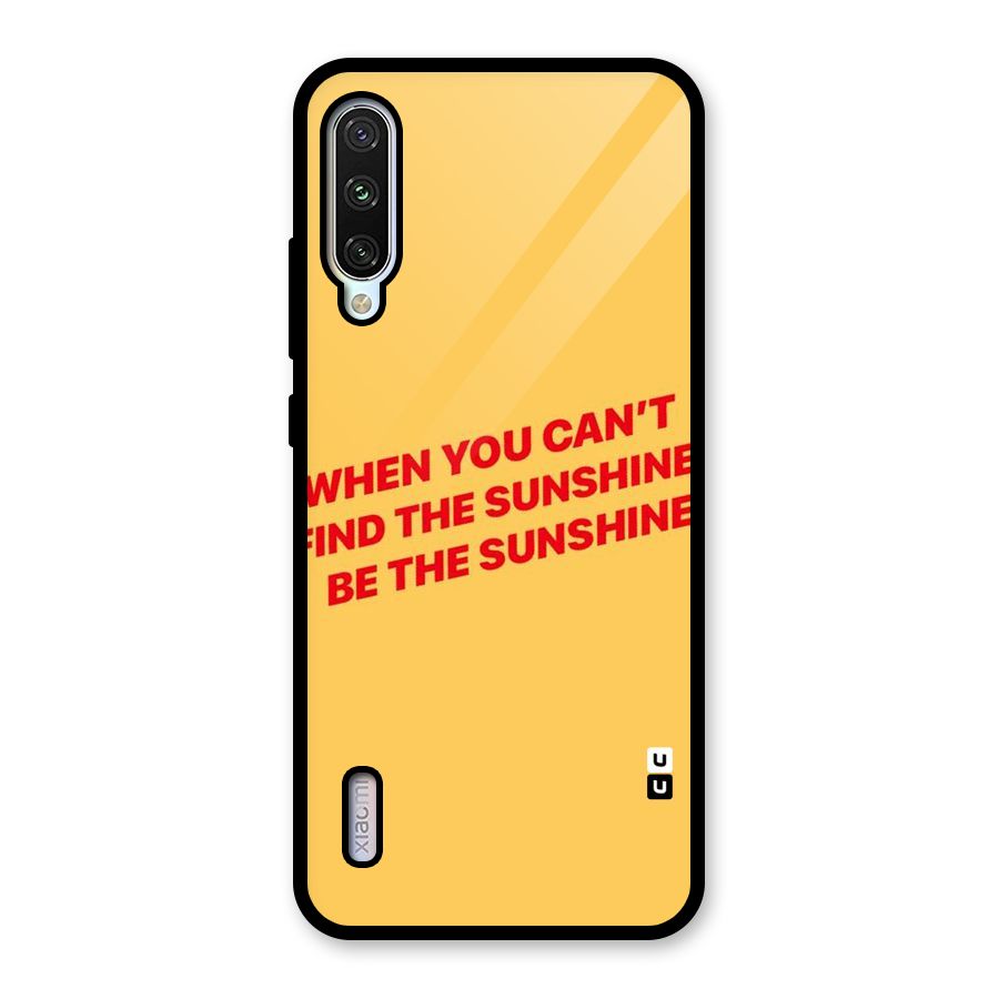 Be The Sunshine Glass Back Case for Mi A3