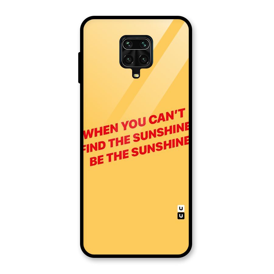 Be The Sunshine Glass Back Case for Poco M2 Pro