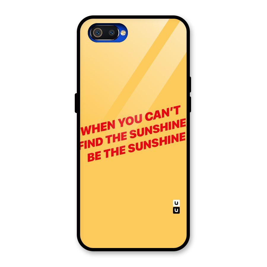 Be The Sunshine Glass Back Case for Realme C2