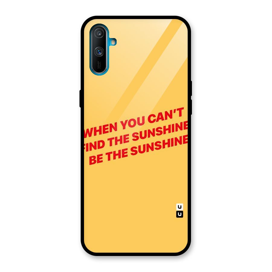 Be The Sunshine Glass Back Case for Realme C3