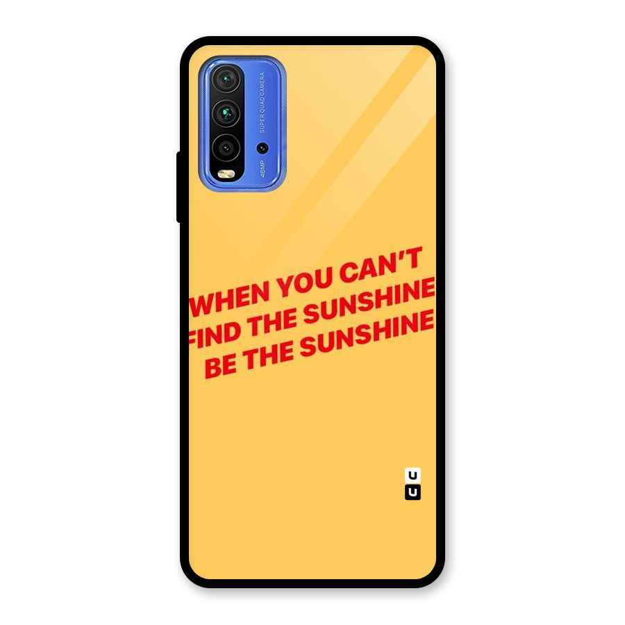 Be The Sunshine Glass Back Case for Redmi 9 Power