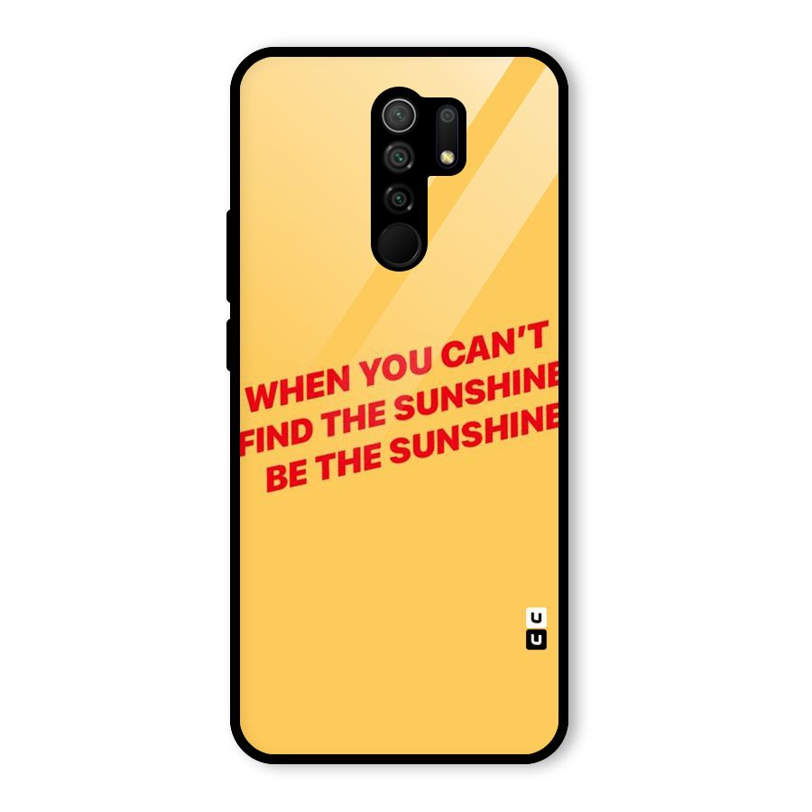 Be The Sunshine Glass Back Case for Redmi 9 Prime