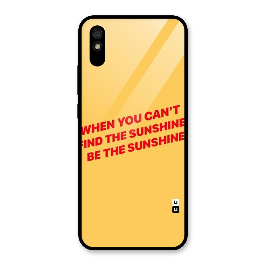 Be The Sunshine Glass Back Case for Redmi 9i