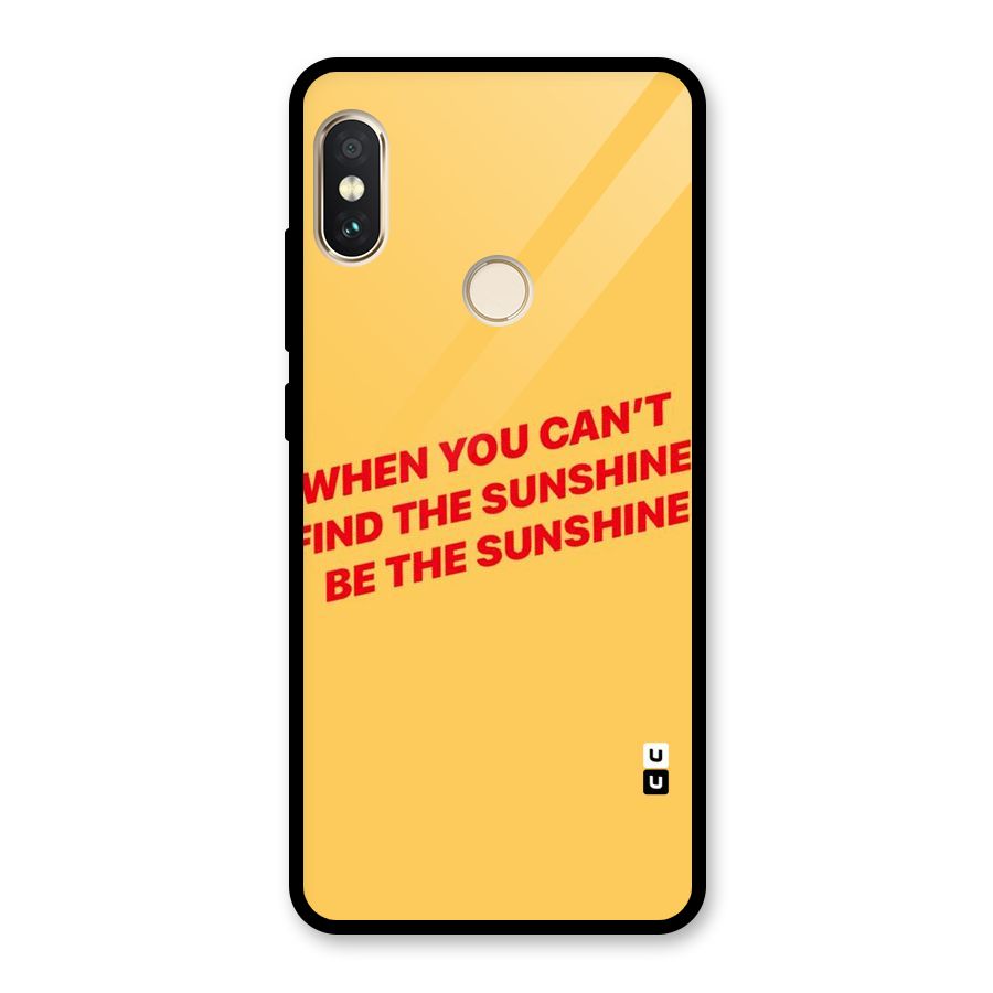 Be The Sunshine Glass Back Case for Redmi Note 5 Pro
