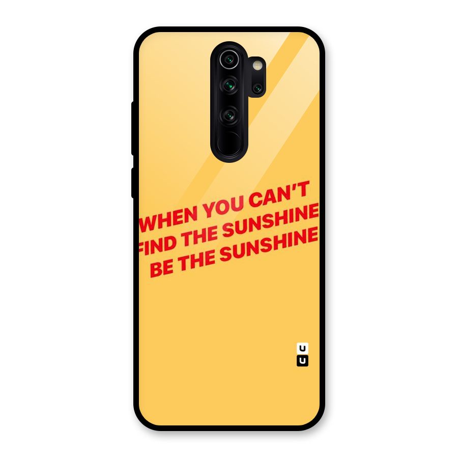 Be The Sunshine Glass Back Case for Redmi Note 8 Pro
