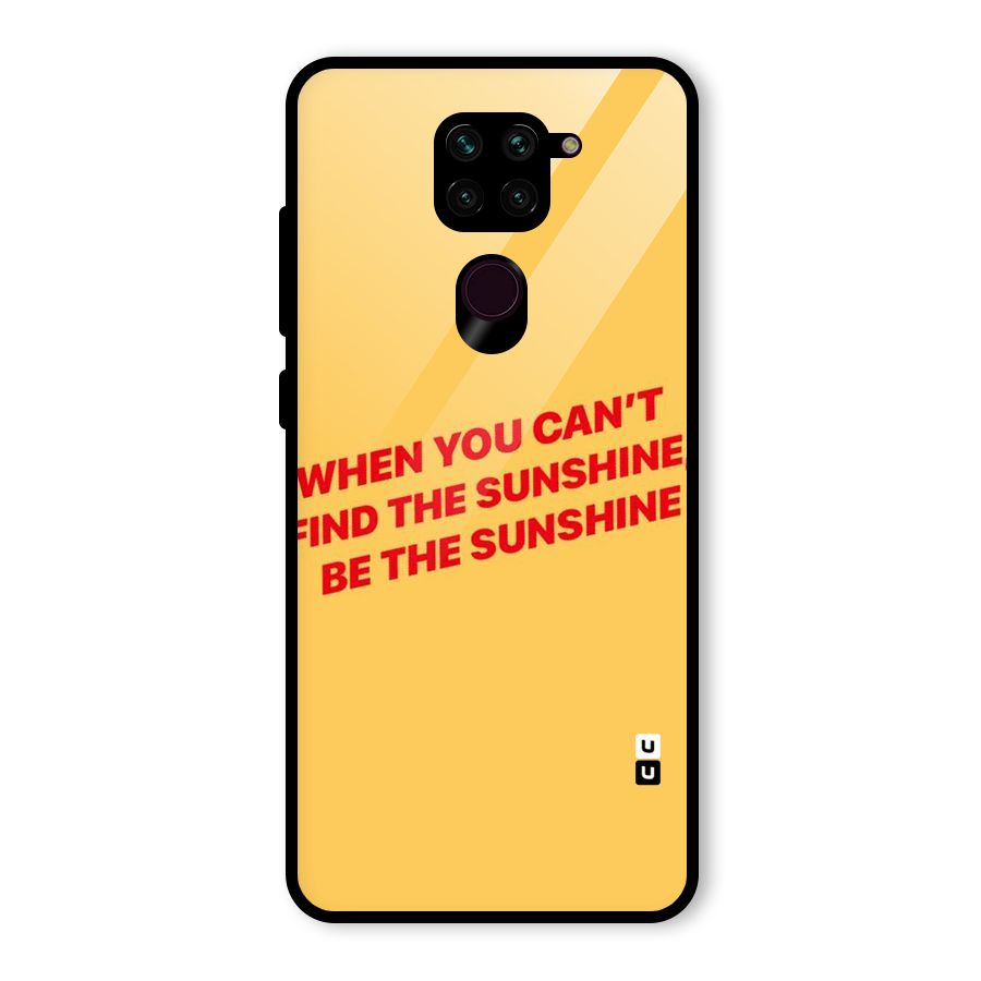 Be The Sunshine Glass Back Case for Redmi Note 9