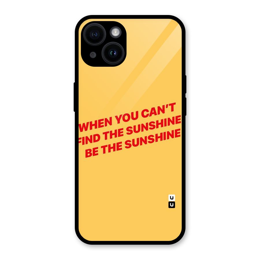 Be The Sunshine Glass Back Case for iPhone 14