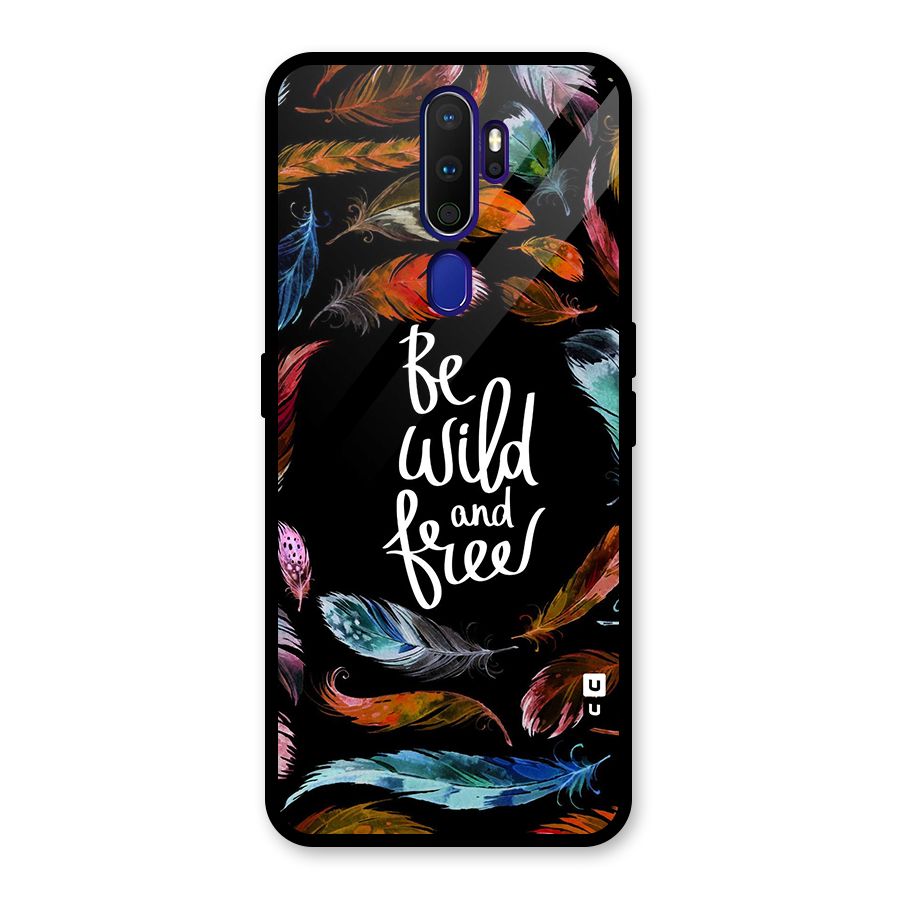 Be Wild and Free Glass Back Case for Oppo A9 (2020)