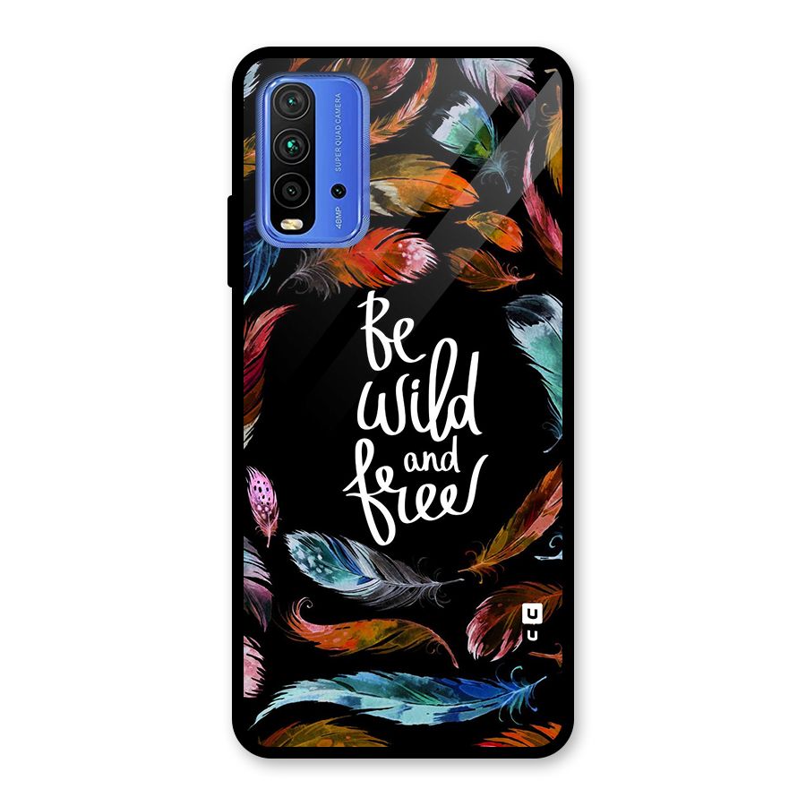 Be Wild and Free Glass Back Case for Redmi 9 Power