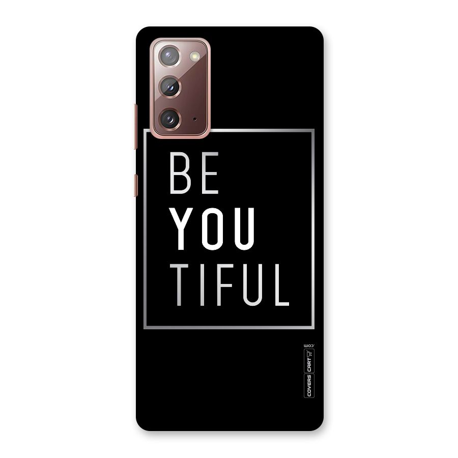 Be You Beautiful Back Case for Galaxy Note 20