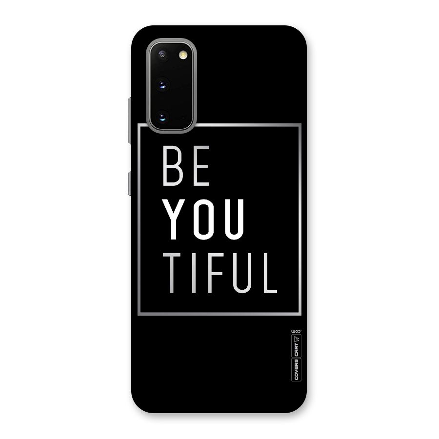 Be You Beautiful Back Case for Galaxy S20