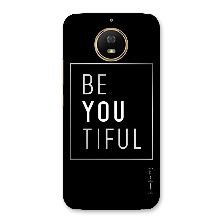Be You Beautiful Back Case for Moto G5s