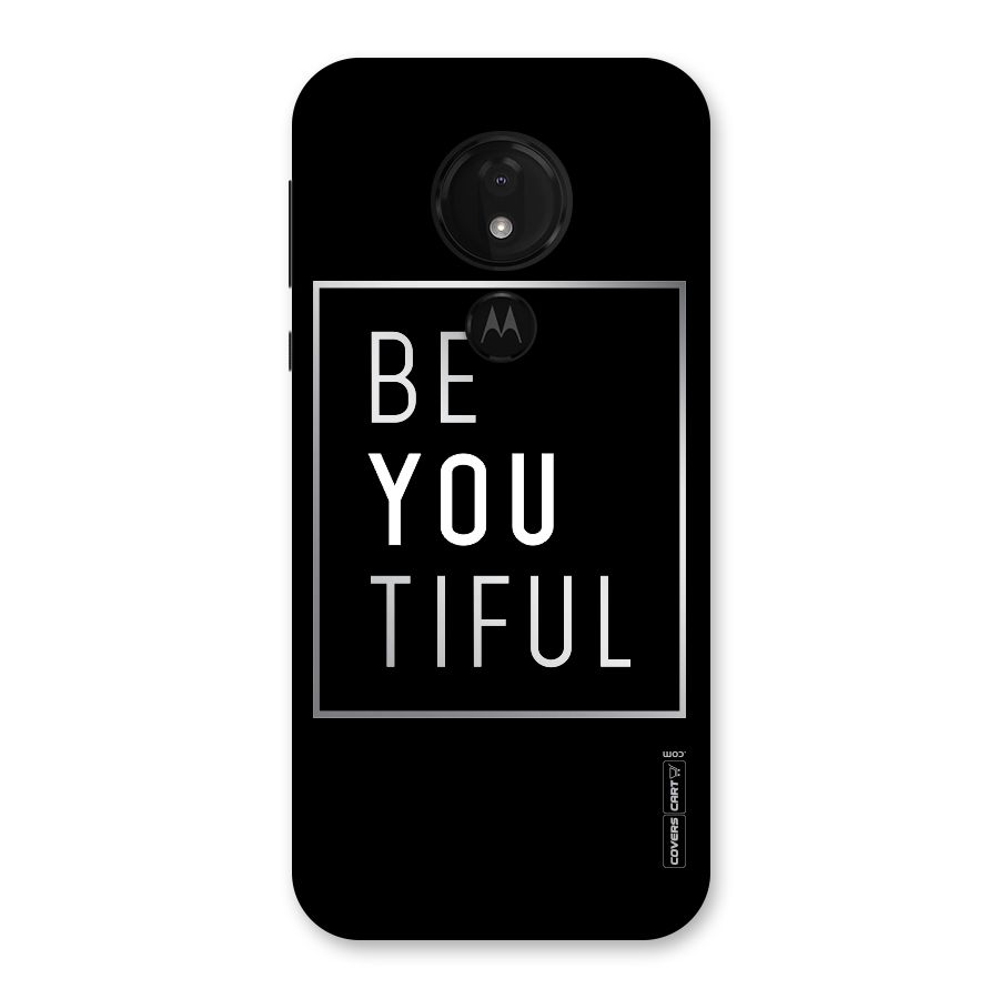 Be You Beautiful Back Case for Moto G7 Power