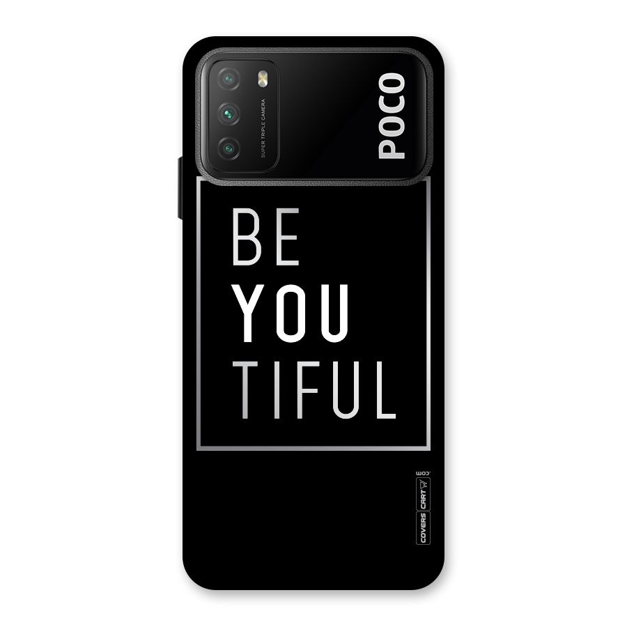 Be You Beautiful Back Case for Poco M3