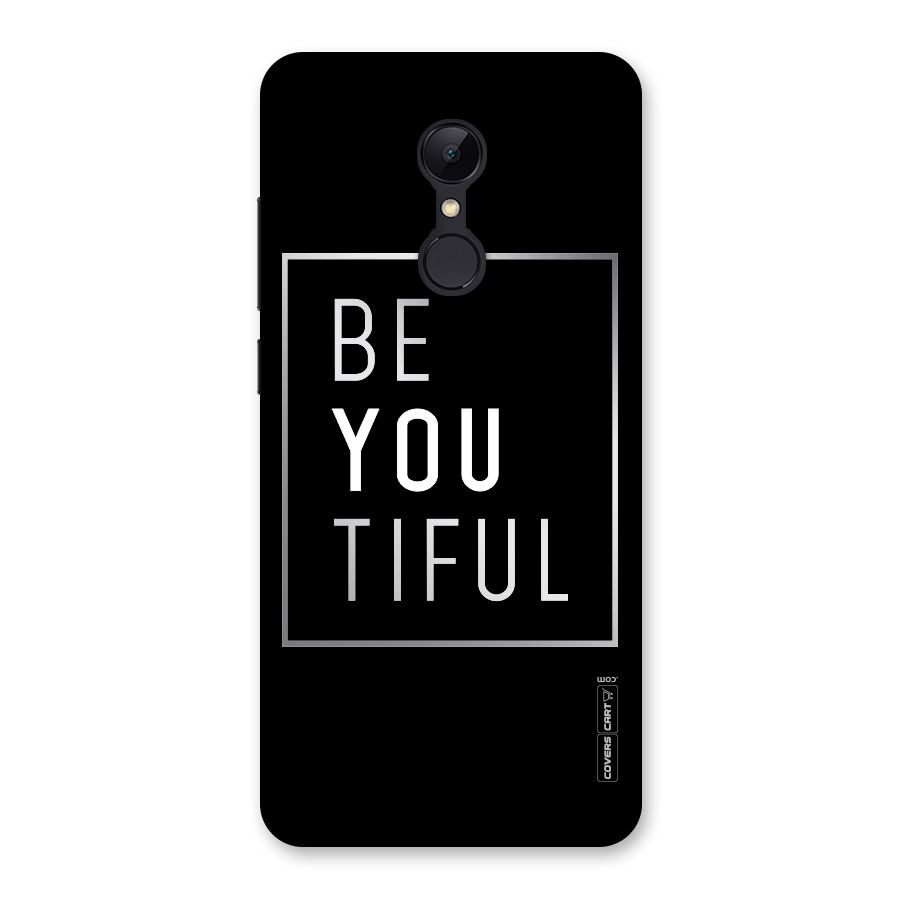 Be You Beautiful Back Case for Redmi 5